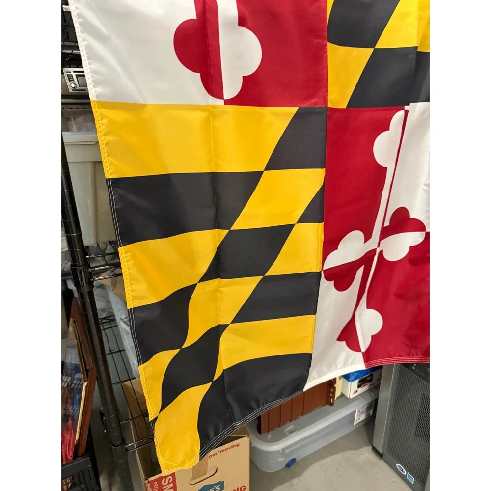 Vintage Valley Forge Maryland State Flag 3x5 Perma-Nyl Nylon Made in USA